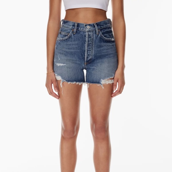 Agolde Dee High Rise Shorts - Picture 2 of 11